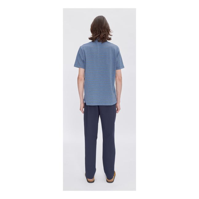 Joaquin Cotton Elasticated Pants | Navy blue