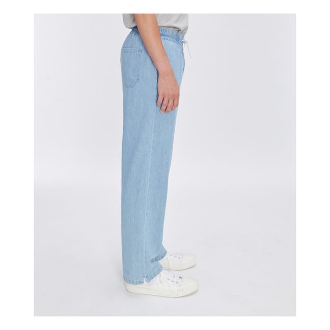 Pantalones Vincent de algodón orgánico | Denim claro