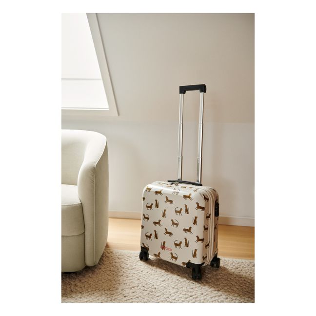Hollie suitcase | Leopard/Sandy