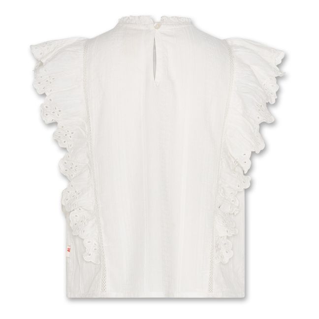 Dania Dobby blouse | White