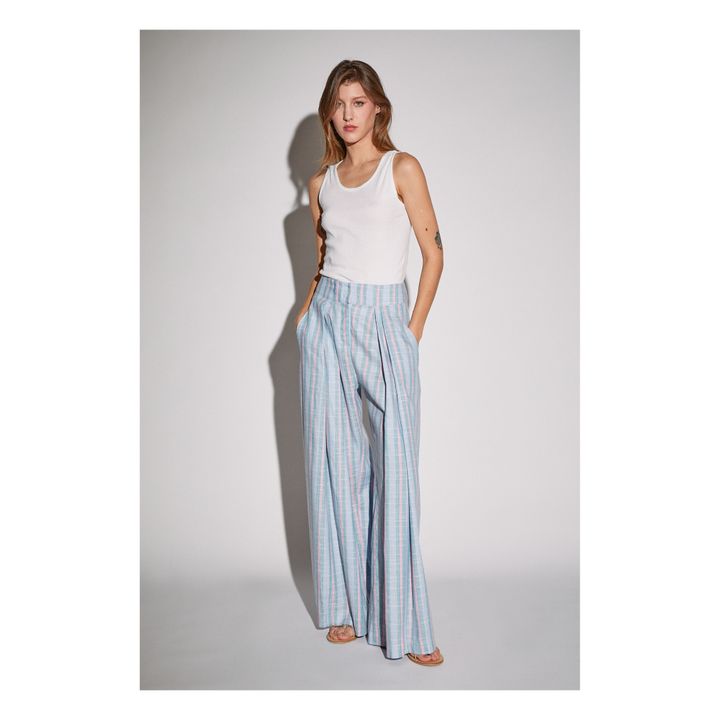 The Label Edition Pantalon Chlo Bleu Smallable