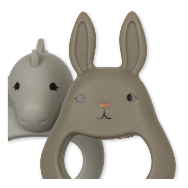 Dragon/Rabbit nibbles - Set of 2 | Grey