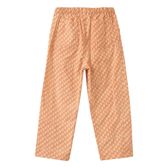Pantalon en Popeline de Coton Leda | Abricot