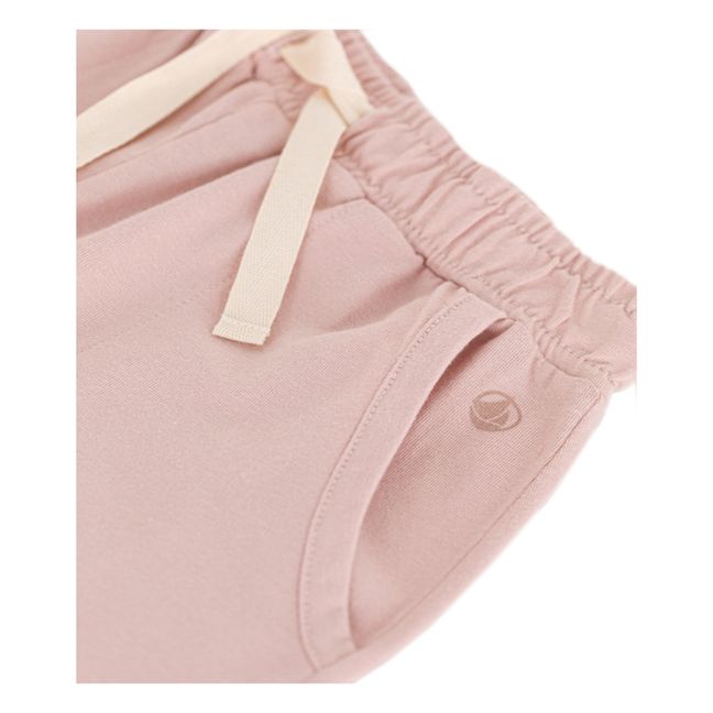 Pantalón corto de jersey en color nuez moscada | Rosa Polvo