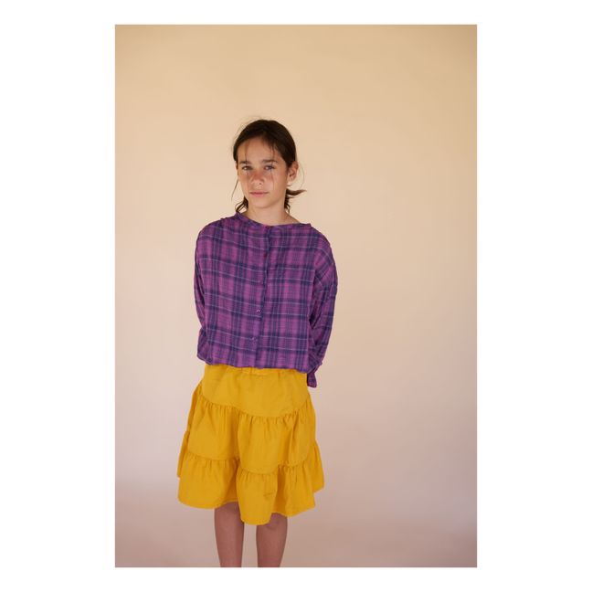 Ruffled skirt | Mustard