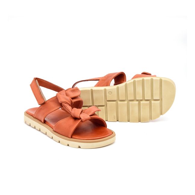 Knotted Scratch Sandals | Brown