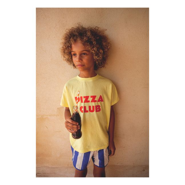 T-Shirt Augusto Pizza Club | Zitronengelb