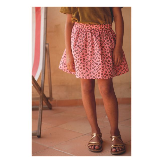 Leopard Nugget Skirt | Pink