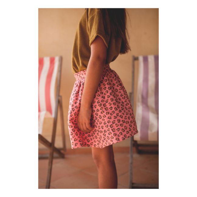 Leopard Nugget Skirt | Pink