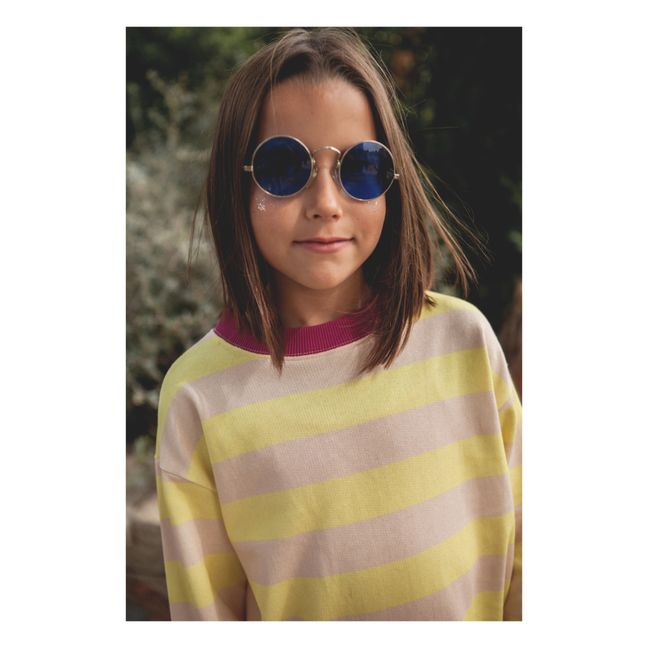Poppy striped sweater x Smallable | Pale yellow