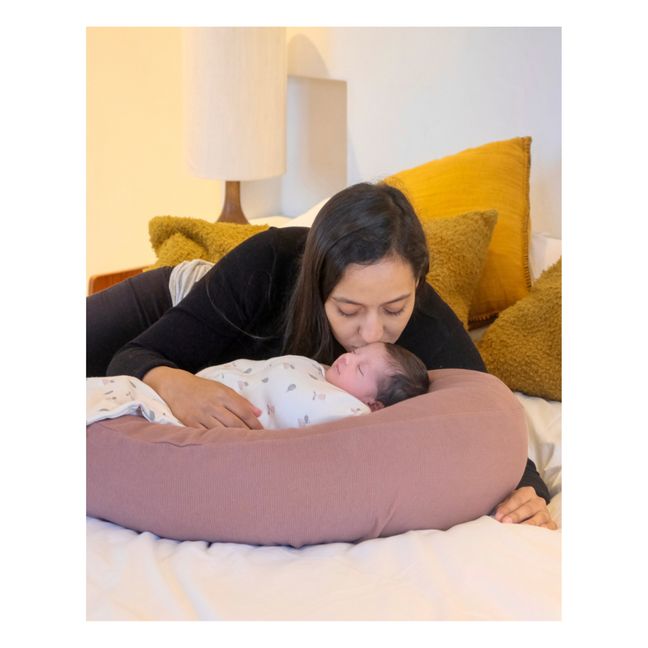 Bezug für Babynest aus Bio-Baumwolle | Altrosa