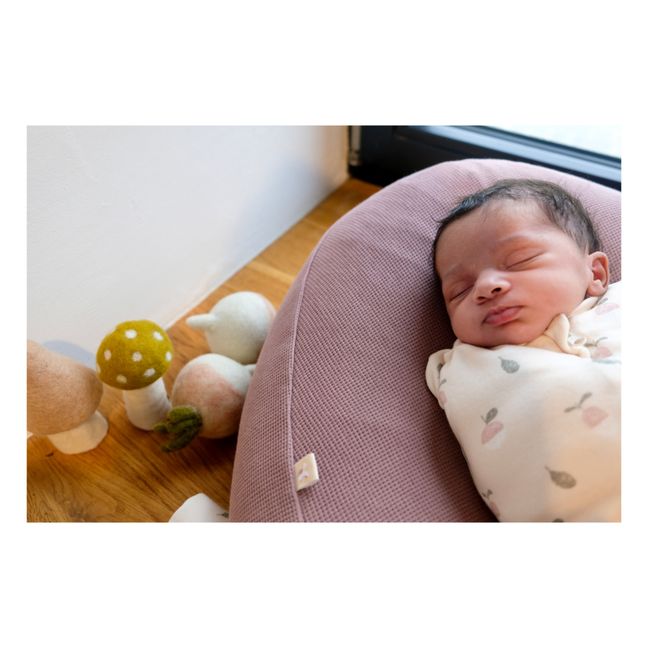 Bezug für Babynest aus Bio-Baumwolle | Altrosa