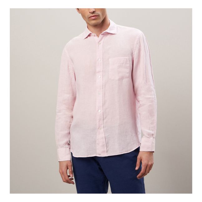 Paul Pat Linen shirt | Pale pink