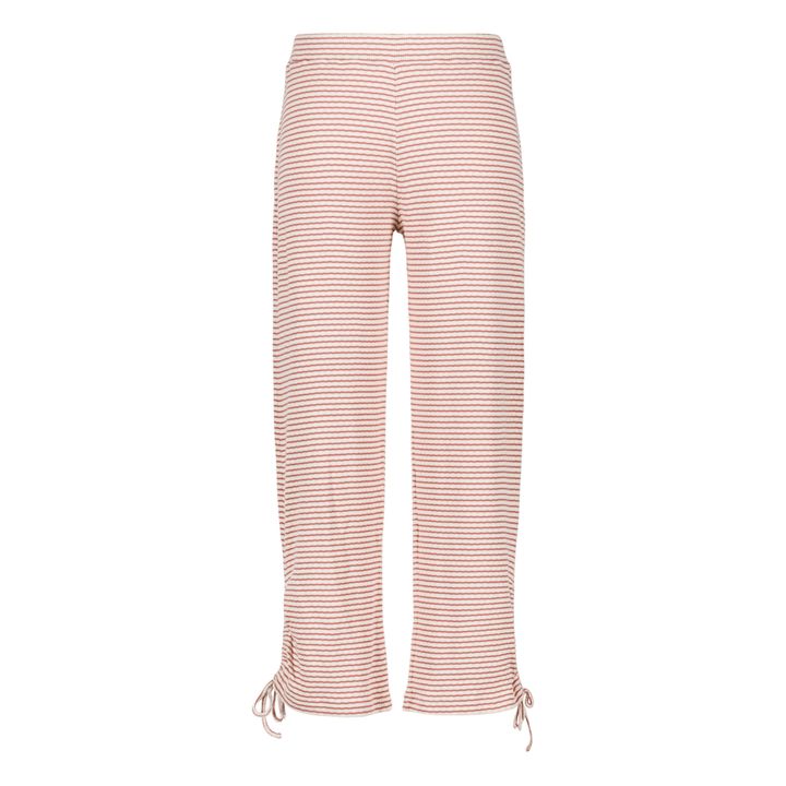 Pyjamahose Zaniah Streifen Bio-Baumwolle | Rosa- Produktbild Nr. 0
