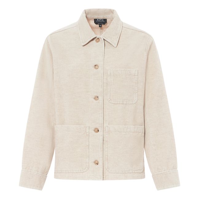 Silvana cotton and linen jacket | Ecru