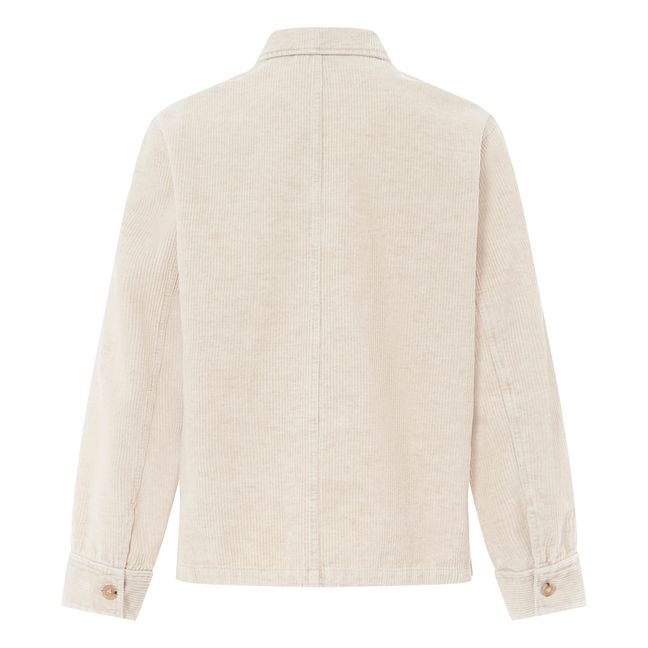 Silvana cotton and linen jacket | Ecru