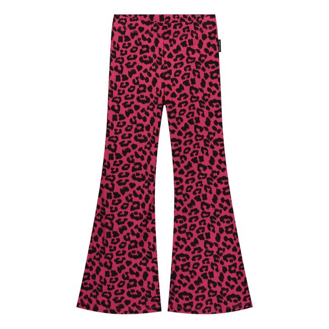 Leopard Flare Pants | Pink