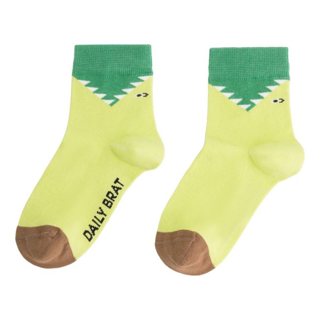 Socken Daffy Dino | Grün