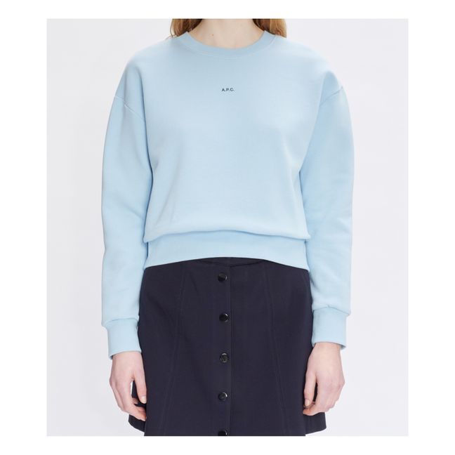 Anna organic cotton sweatshirt | Light Blue