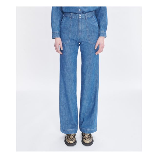 Seaside Organic Cotton Jeans | Indigo blue