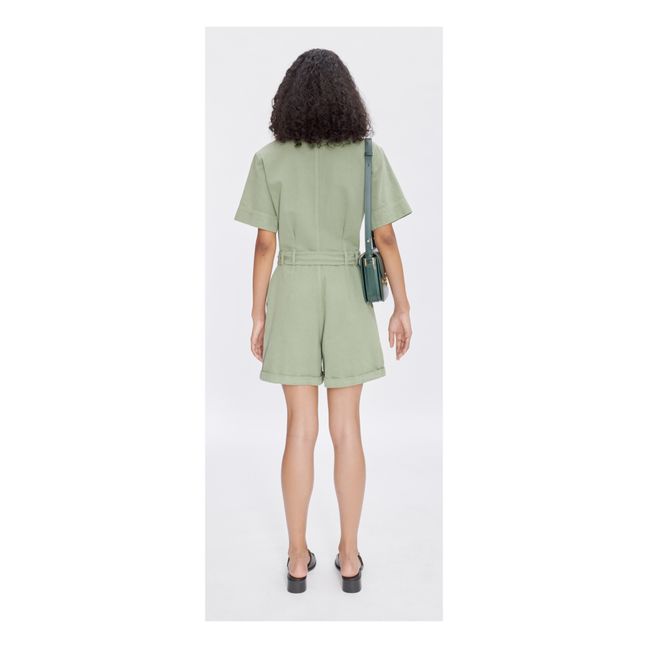 Hills Organic and Recycled Cotton Playsuit | Khaki