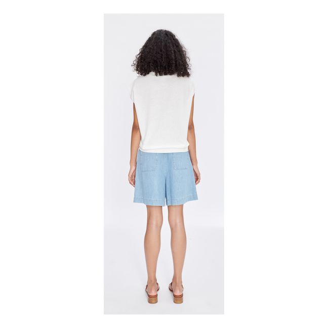 Diane Organic Cotton Shorts | Light Blue