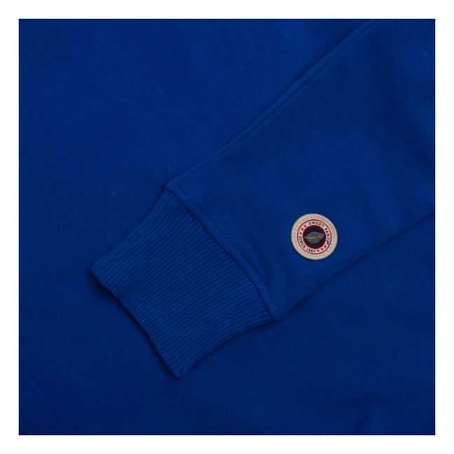 Sweat Capuche Zippé Iconic | Bleu électrique