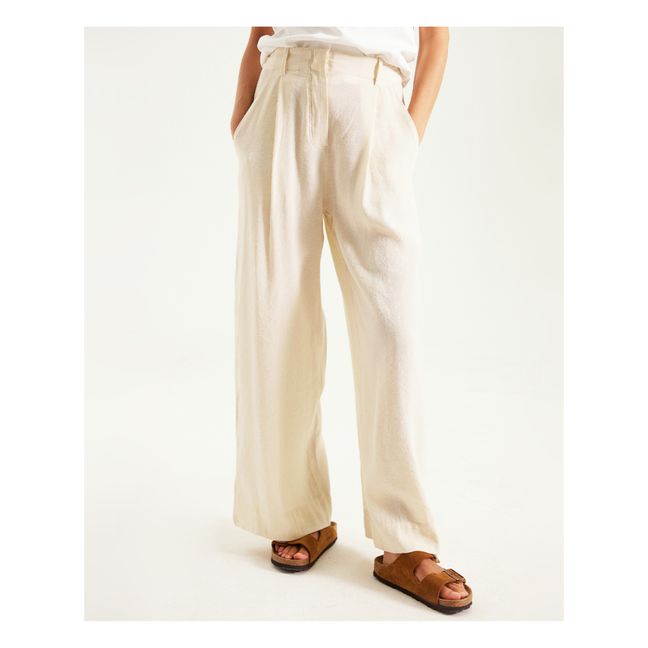Pantaloni Isadora in lino | Ecru