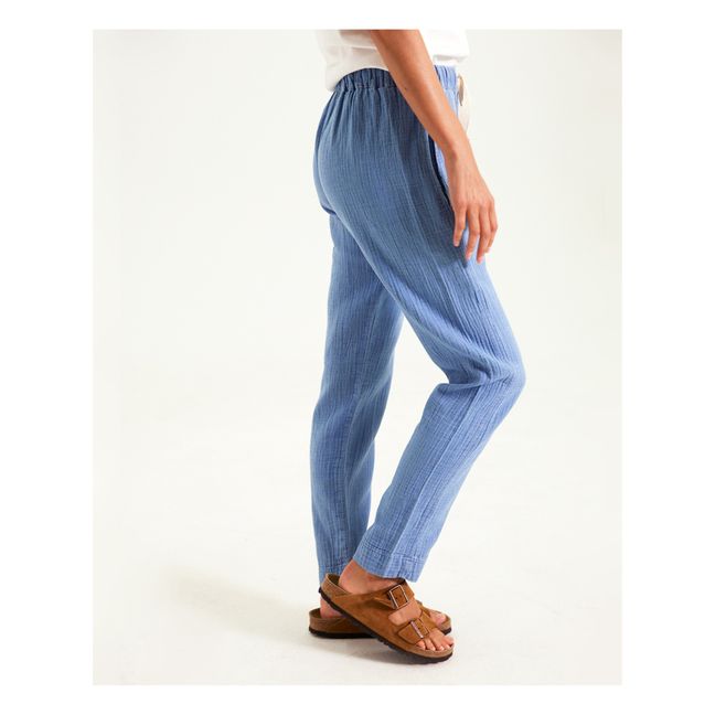 Pantalon Marvin Gaze de Coton | Bleu