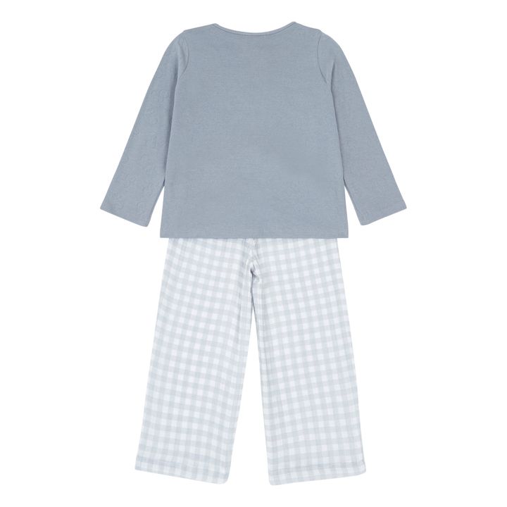 Pijama de algodón orgánico Quattro | Gris- Imagen del producto n°4