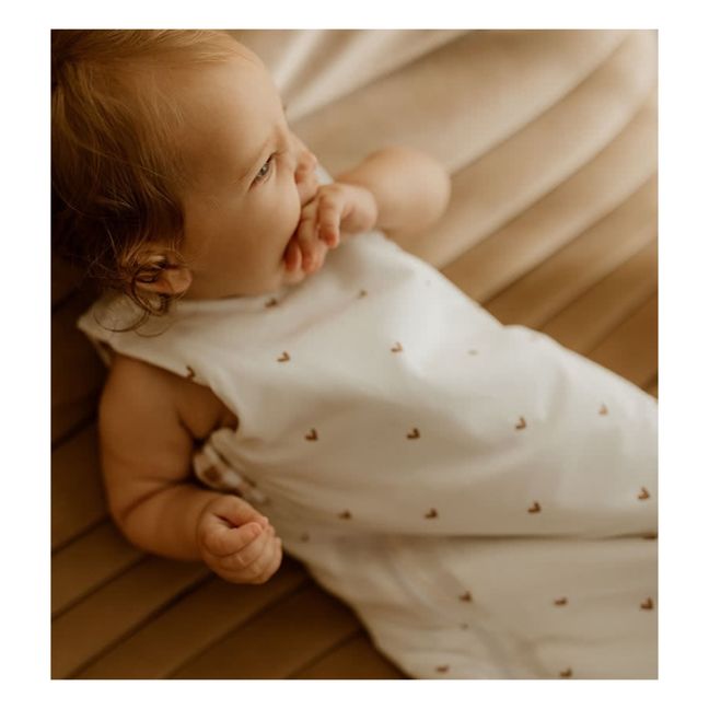 Mehrjähriger wendbarer Babyschlafsack Vichy | Terracotta