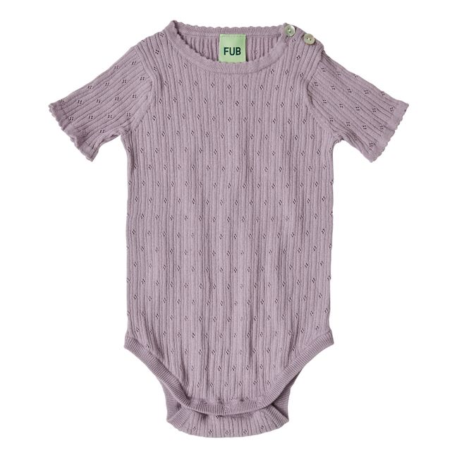 FINE KNITTED ROMPER  BEAUTIFUL BODYSUIT FROM GOTS COTTON - Minis
