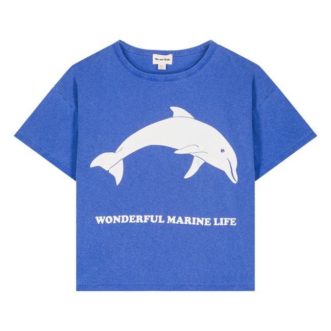 Camiseta de algodón ecológico Dylan Dolphin | Azul