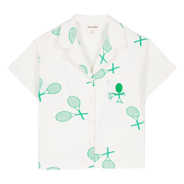 Camisa de algodón orgánico Marc Raquette | Blanco
