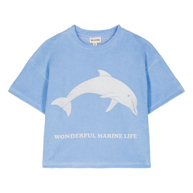 Maglietta Jordan Dolphin Organic Sponge | Azzurro fiordaliso