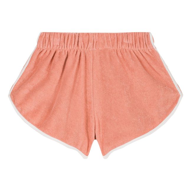 Juju Organic Towelling Shorts | Peach