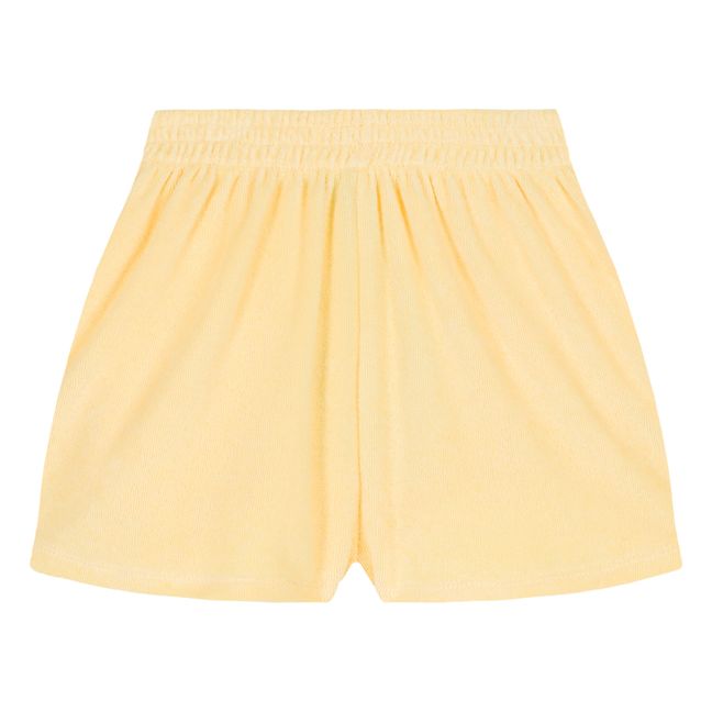 Liam Organic terry shorts | Yellow