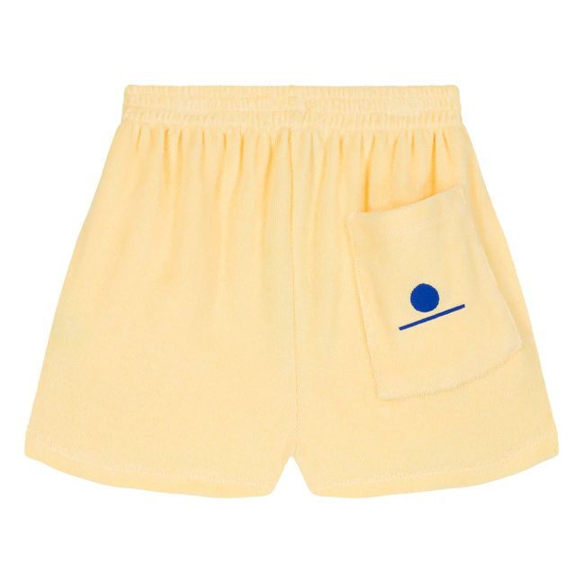 Liam Organic terry shorts | Yellow