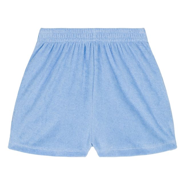 Liam Organic terry shorts | Pale blue