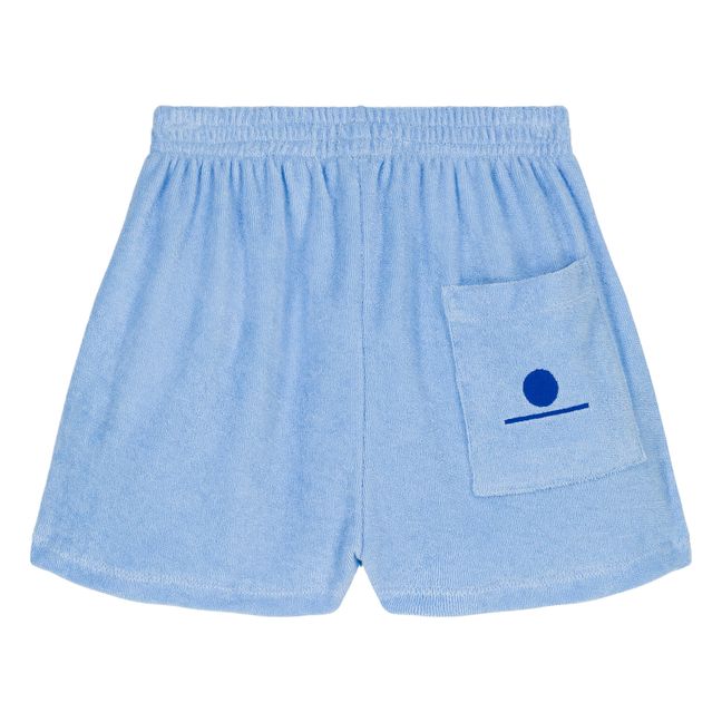 Liam Organic terry shorts | Pale blue