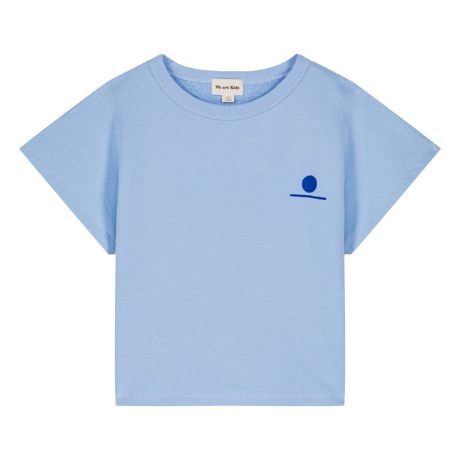Brad Organic Molleton T-Shirt | Pale blue