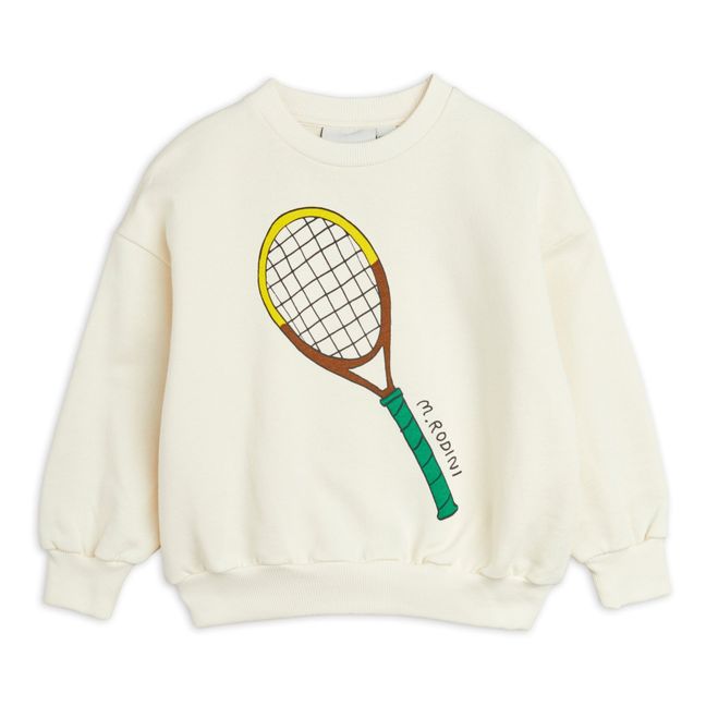 Tennis Racket Sweat Organic Cotton | Ecru