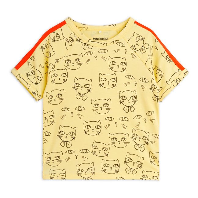 Cathlete Organic Cotton T-Shirt | Yellow
