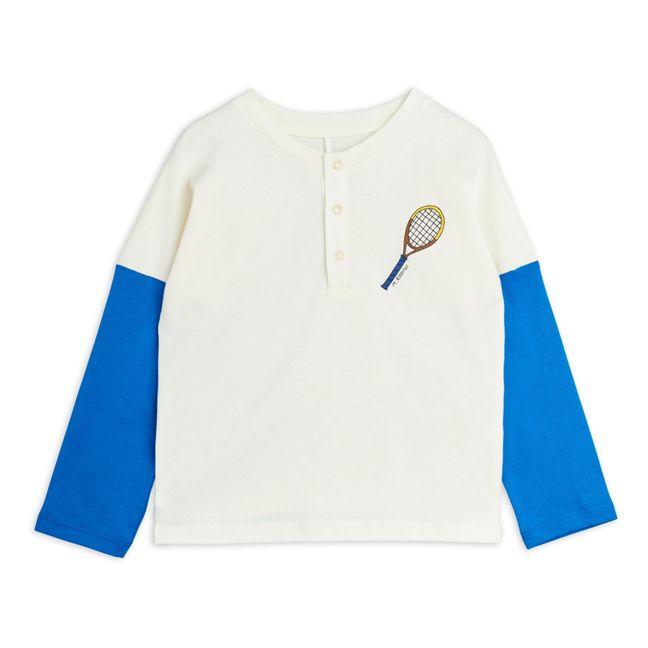 T-Shirt Tennis Bio-Baumwolle | Blau