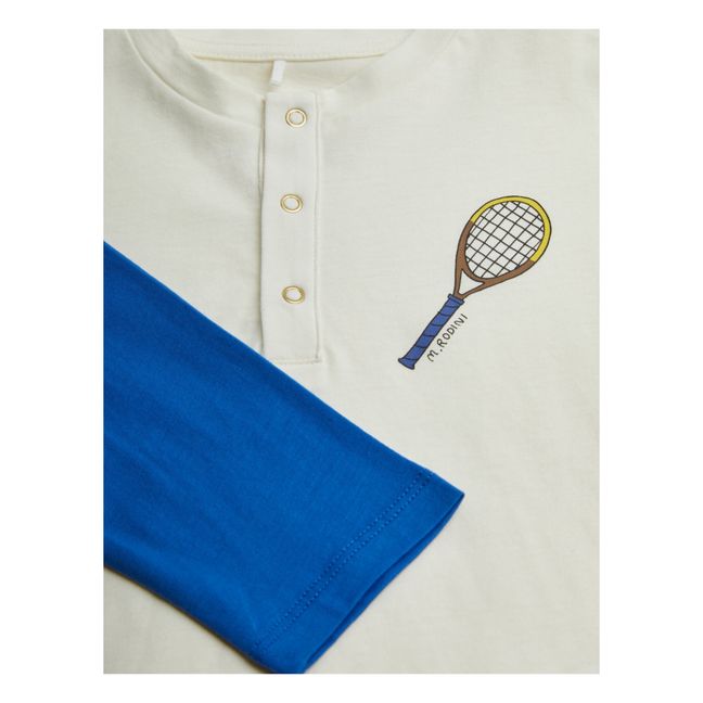 Camiseta de tenis de algodón ecológico | Azul