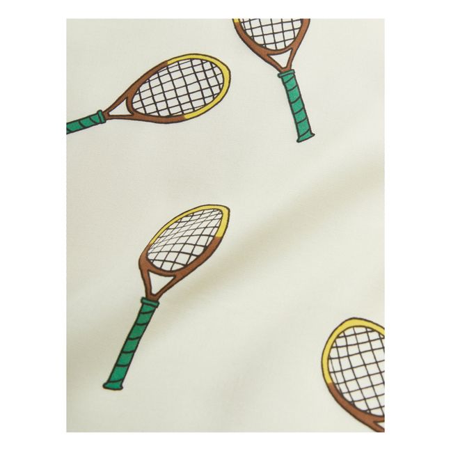 Lyocell tennis shirt | Ecru