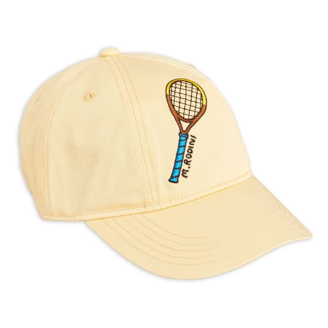 Tennis-Cap aus Bio-Baumwolle | Blasses Gelb