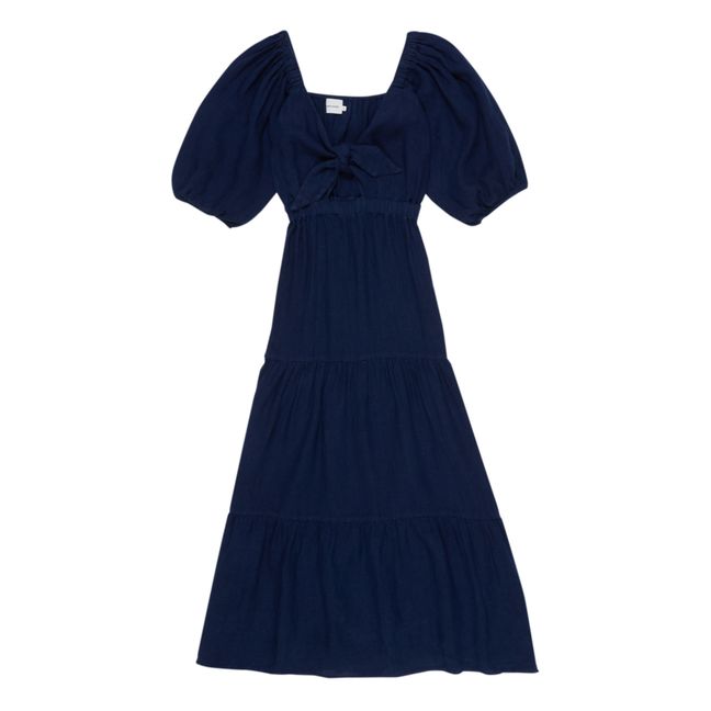 Vestido de lino Vermont - Colección Femenina | Azul Noche