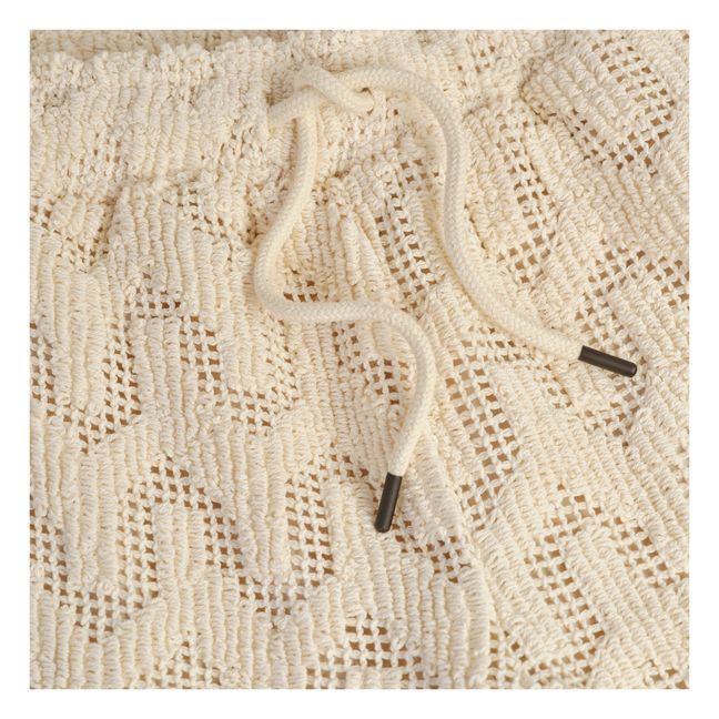 Atlas Crochet Short | Ecru