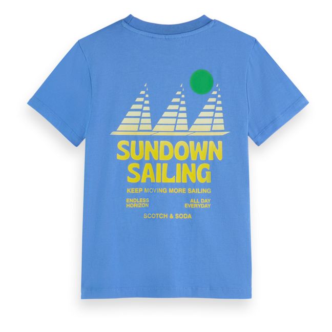 T-shirt Sundown Sailing | Bleu